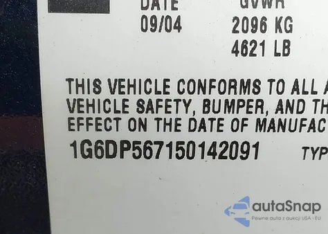 2005 Cadillac Cts Standard from USA, damaged, VIN 1G6DP567150142091